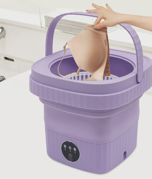 Opvouwbare Mini Wasmachine - Draagbare Compacte Washer met 3 standen voor Ondergoed, Babykleding & Reizen