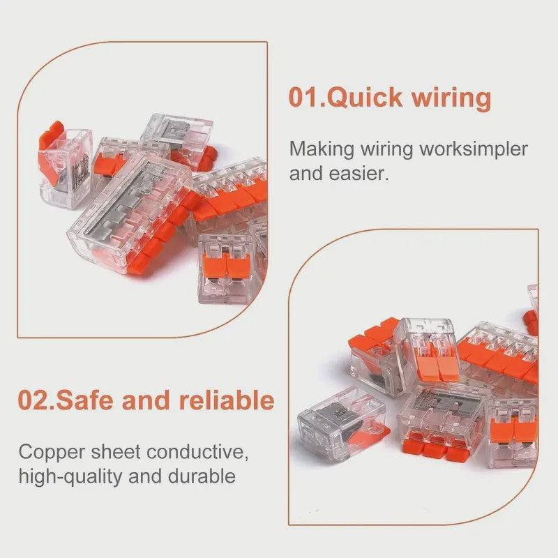 Universele Snelkoppeling Kabel Connectoren (2/3/4/5 Poorts) - DIY Elektrische Verbinding