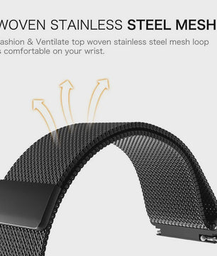 Milanese RVS Horlogeband 18mm 20mm 22mm voor Garmin Vivoactive Venu | Magnetische Sluiting