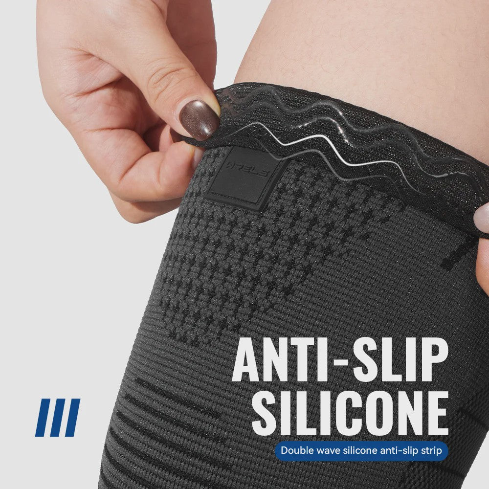 WRELS Compressie Kniebrace - Ademend, Anti-slip, Sport & Pijnverlichting