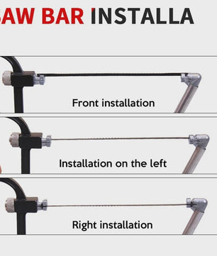 8-in-1 Multifunctionele Handzaag Kit met 6 Zaagbladen voor Metaal, Hout en Glas
