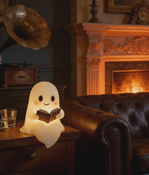 Schattige Halloween Spooklamp - Lezende Geest Decoratie - Batterijverlichting