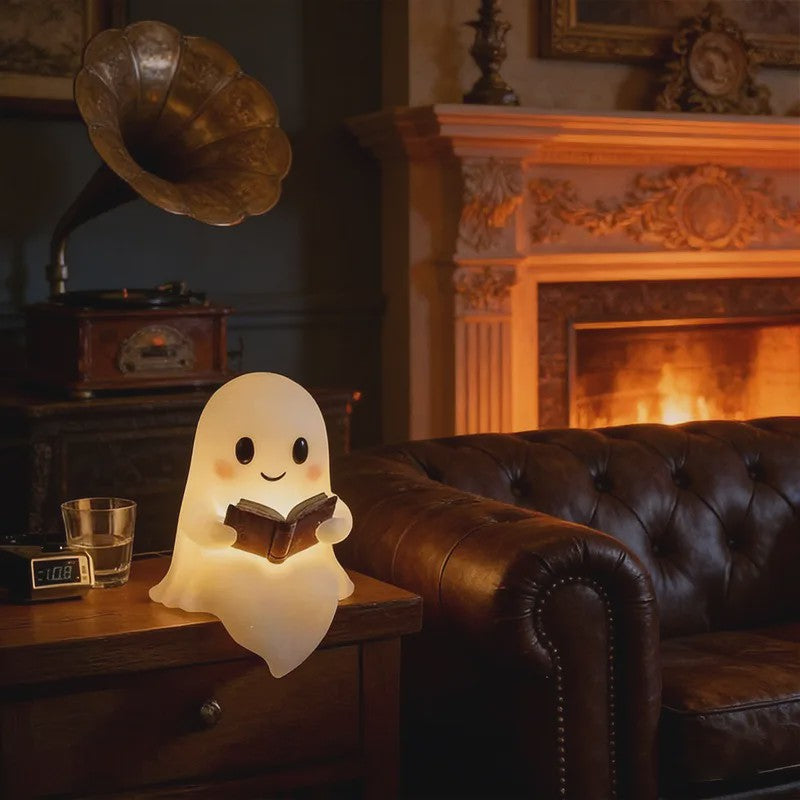 Schattige Halloween Spooklamp - Lezende Geest Decoratie - Batterijverlichting