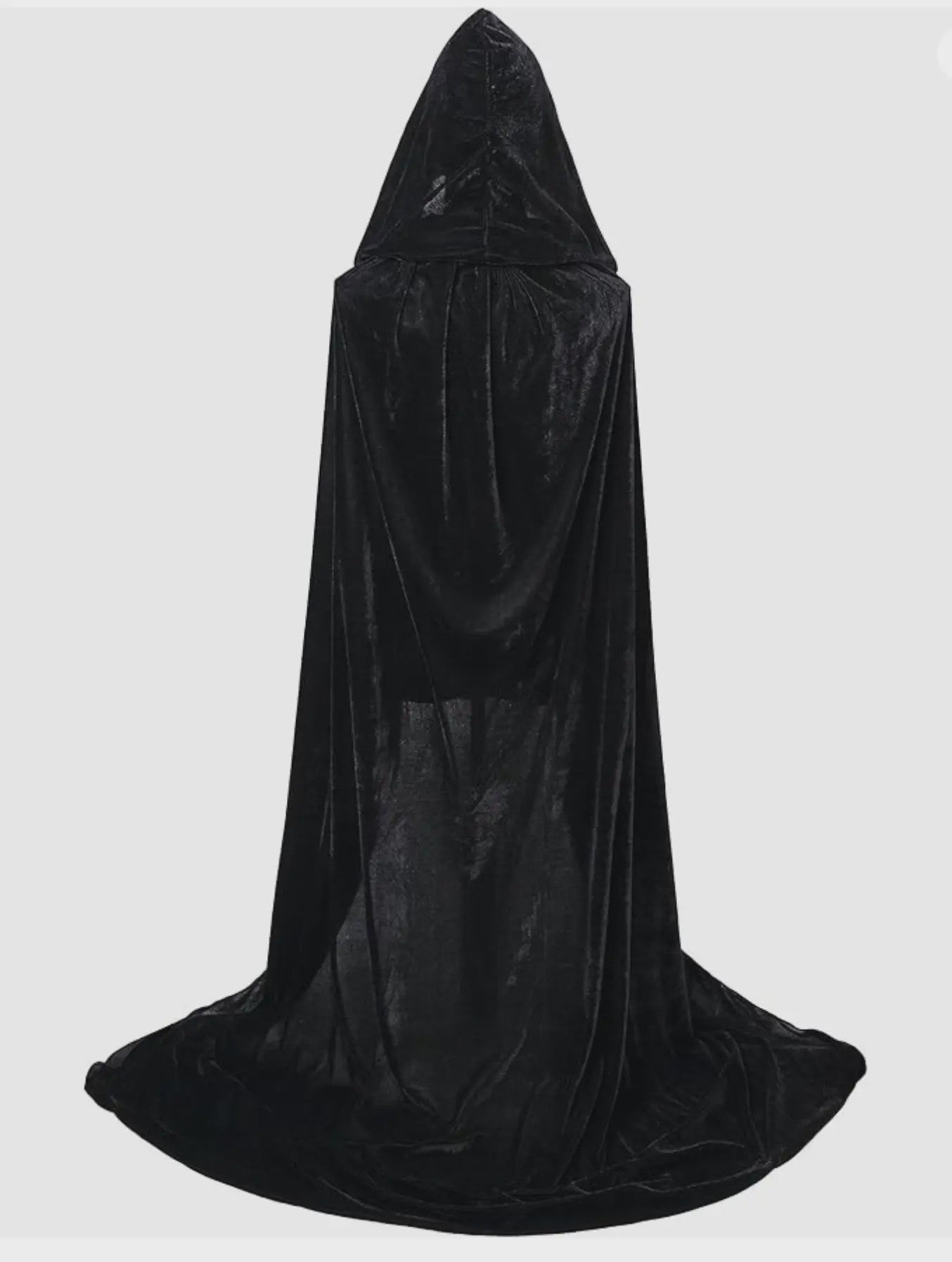 Luxe Fluwelen Cape met Capuchon - Middeleeuws, Heks, Vampier, Halloween & Cosplay Kostuum