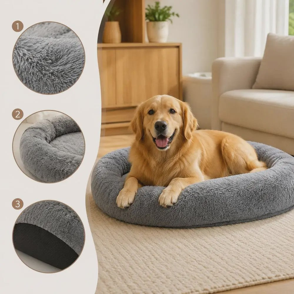 Luxe Orthopedisch Hondenkussen 174x118x24 cm - Memory Foam & Afneembare Hoes