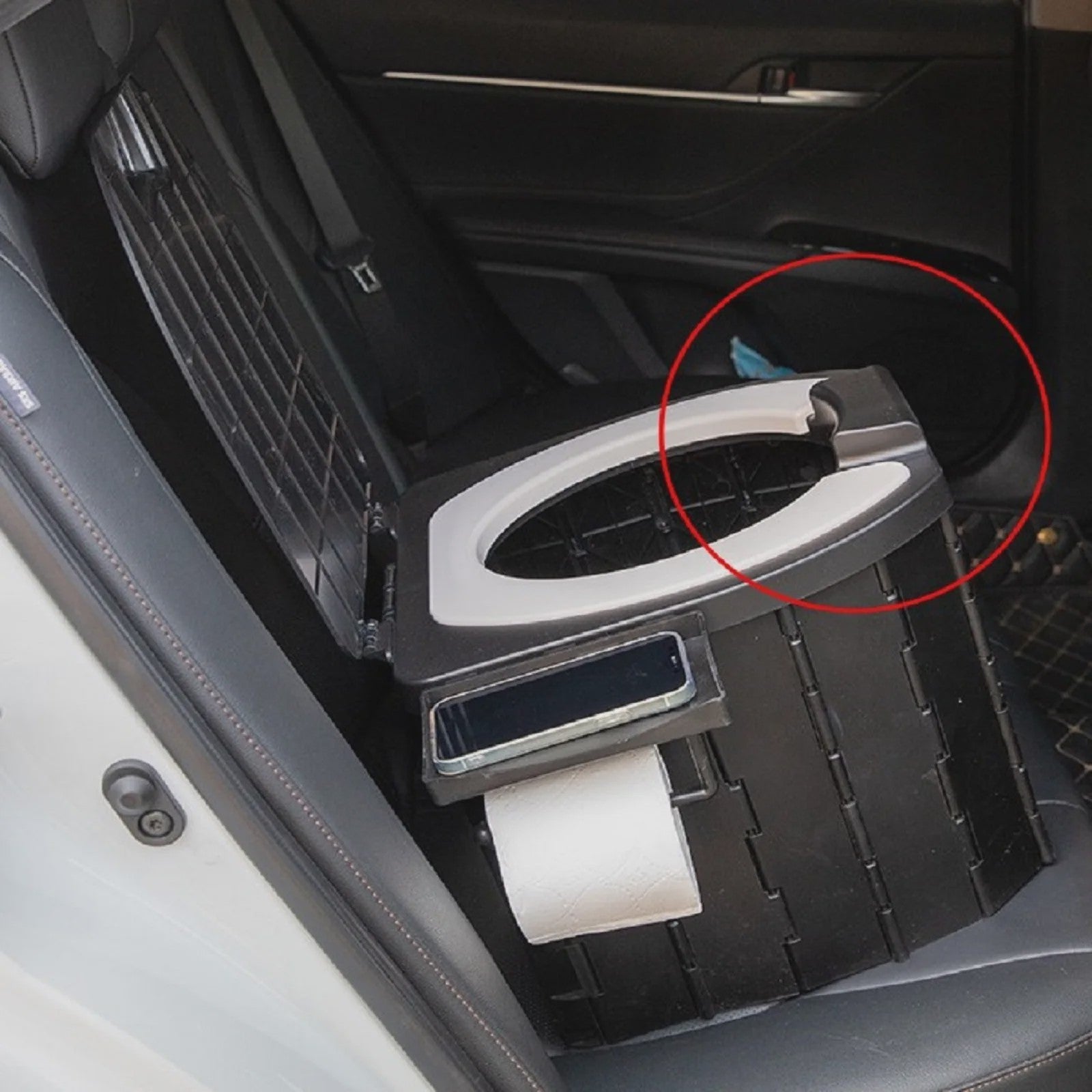 Draagbaar Opvouwbaar Toilet - Inklapbaar Noodtoilet voor Auto, Camping & Reizen