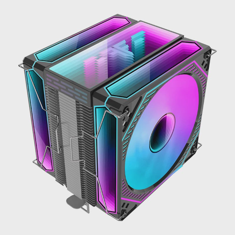 Metalfish FR600 CPU Air Cooler: 6 Heatpipes, ARGB PWM 12cm Fan, 153mm Hoogte