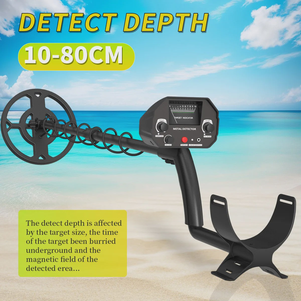 Treasure Hunter MD4030 Pro Metaaldetector: Hoge Gevoeligheid & Pinpointer Functie