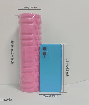 Mini Foam Roller 25.5cm - Yoga, Pilates & Fitness Massage