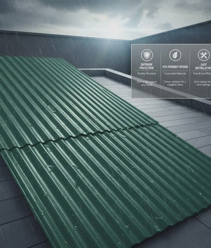 Dakplaten Groen Staal 12 Stuks - 100x36cm - Weerbestendig en Duurzaam