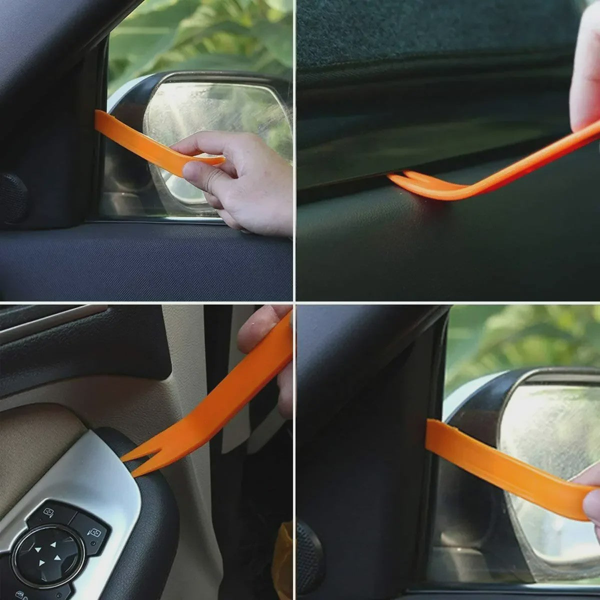 4-delige Autotrim Verwijderingsset: Paneel, Deur, Dashboard & Radio Clip Gereedschap