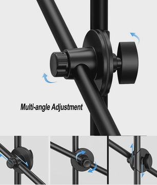Professionele LED Ring Light Set met Statief & Telefoonhouder voor Foto/Video