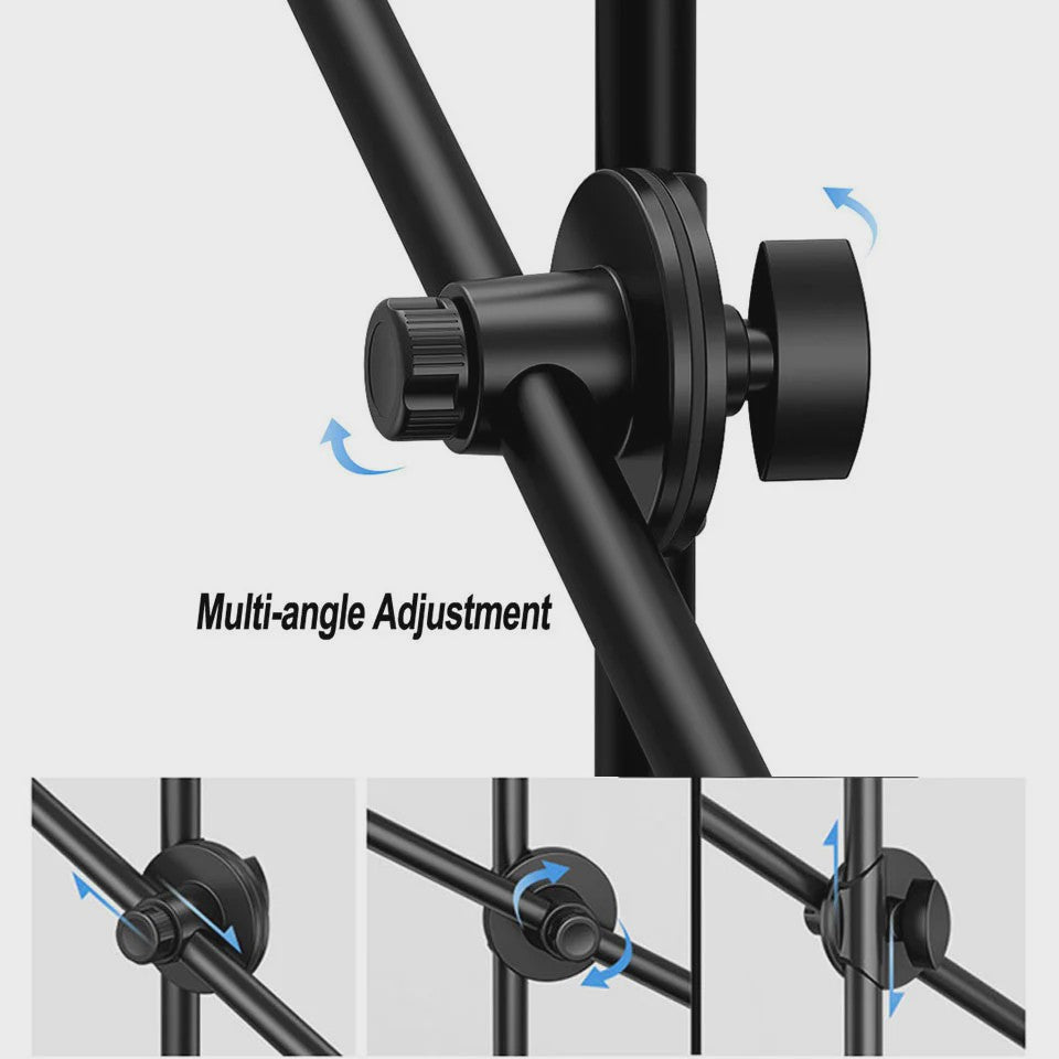 Professionele LED Ring Light Set met Statief & Telefoonhouder voor Foto/Video