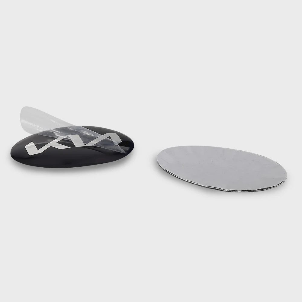 Stuurwiel Embleem Badge Sticker voor KIA Modellen (6.1x3.2cm)