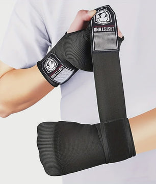 Half Vinger Bokshandschoenen met Lange Polsband - Ideaal voor MMA, Muay Thai & Training
