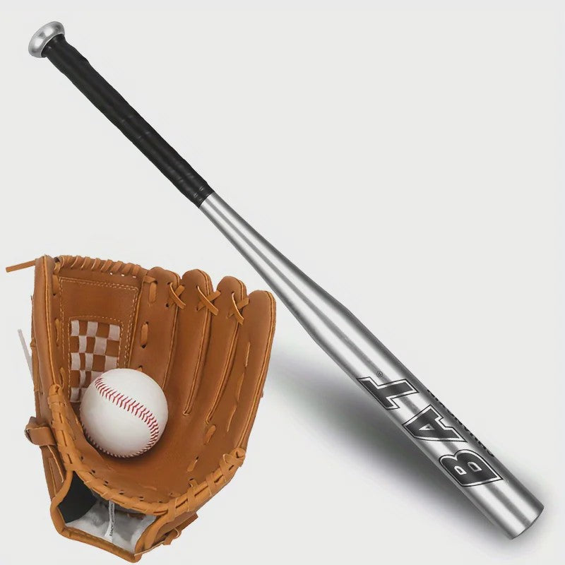 Baseball Starter Set voor Tieners: Aluminium Bat, Vanghandschoen & Bal - Ideaal voor Beginners