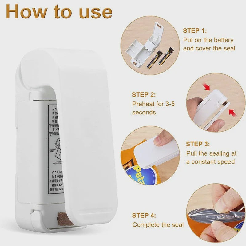 Mini Heat Sealer Machine: Sluit Plastic Zakken Snel en Gemakkelijk