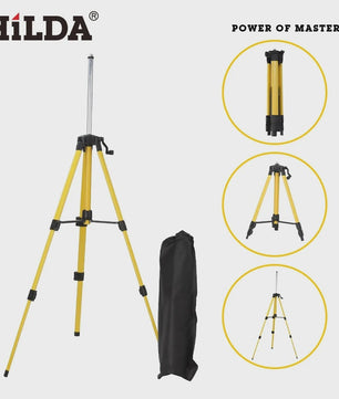 HILDA Laser Waterpas Statief 1.2M/1.5M Verstelbaar Hoogte Ferroalloy Statief met 5/8 Inch Schroefdraad