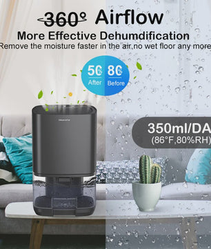 Compacte Luchtontvochtiger 1000ML - Stille Werking, Ideaal voor Huis, Slaapkamer, Kantoor
