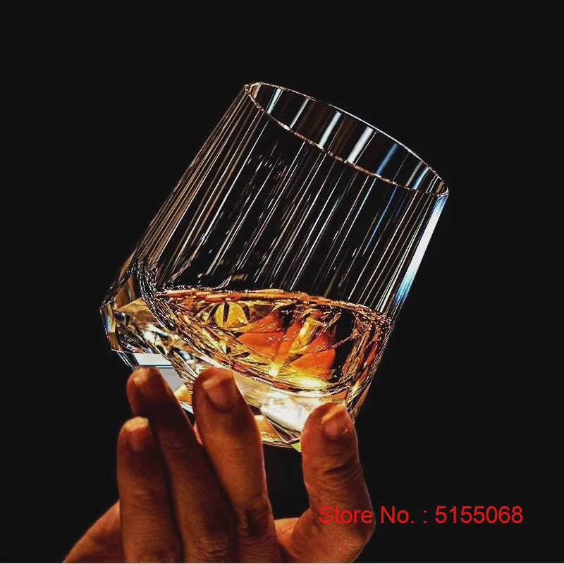 Luxe K9 Kristallen Whiskeyglas met Diamantgeslepen Design - Perfect Cadeau