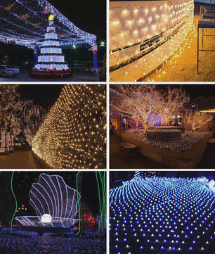 LED Net Verlichting 1.5x1.5M tot 8x10M - Sfeervolle Tuin & Feestdecoratie