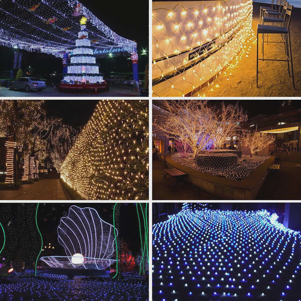 LED Net Verlichting 1.5x1.5M tot 8x10M - Sfeervolle Tuin & Feestdecoratie