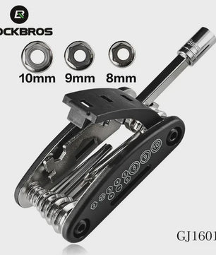 ROCKBROS 16-in-1 Multifunctionele Fietsreparatieset - Compact en Draagbaar
