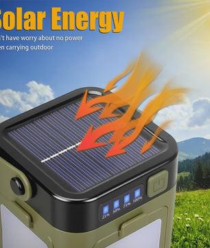 Oplaadbare Camping Lantaarn 15W LED Zaklamp met Magneet & Verstelbare Lampen