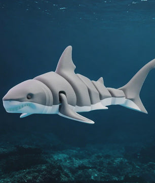 3D Geprinte Gewrichtte Dieren Beeldjes: Haai, Orka & Meer - Levensecht Speelgoed & Decoratie
