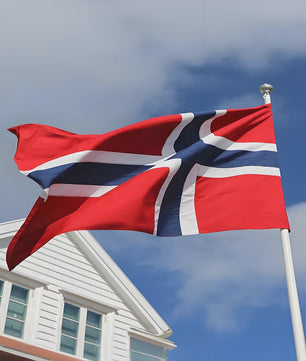 Noorse Vlag 90x150 cm Polyester - Nationaal Symbool voor Patriottische Trots