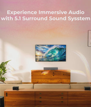 ULTIMEA 5.1 Dolby Atmos Soundbar met Draadloze Subwoofer & Achterluidsprekers - 450W Home Theater Systeem