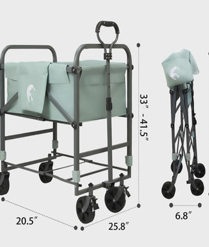 Draagbaar Hondenbadje op Wielen - Verstelbaar & Opvouwbaar Grooming Station