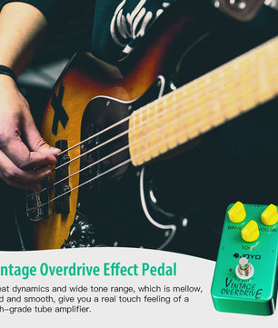 JOYO JF-01 Vintage Overdrive Gitaarpedaal - Breed Gainbereik voor Blues & Rock