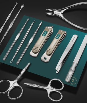 MR.GREEN 12-delige Manicure Set - Roestvrij Staal Nagelverzorging & Pedicure Kit