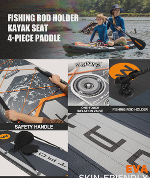 Myboat Opblaasbaar SUP Board 11'6'' Extra Breed - Ideaal voor Vissen & Staand Peddelen