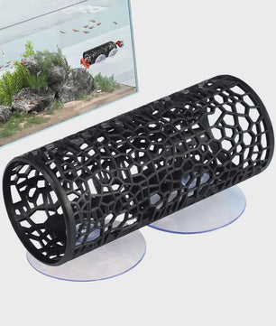 Betta Vis Schuilplaats Tunnel met Hangmat Bed - Aquarium Decoratie voor Kleine Vissen, Garnalen & Kreeftjes