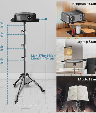 Verstelbare Projector & Laptop Tripod Stand (145cm) - Flexibele Werkplek