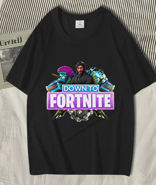 Fortnite Zomer T-shirt Unisex - Stijlvolle Casual Kleding van Puur Katoen