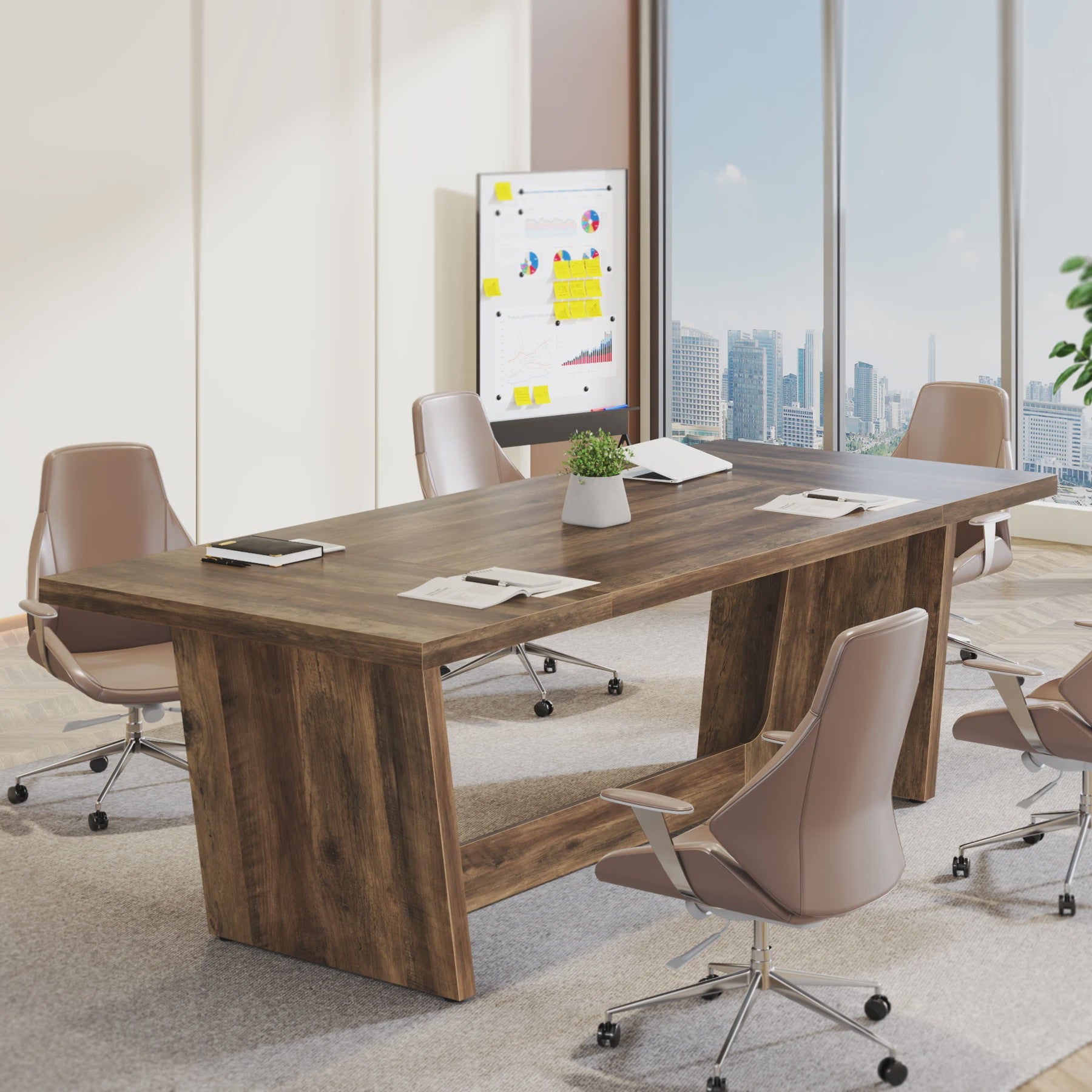 Tribesigns 180 cm Bureau - Ruim Industrieel Bureau voor Thuiswerkplek of Kantoor