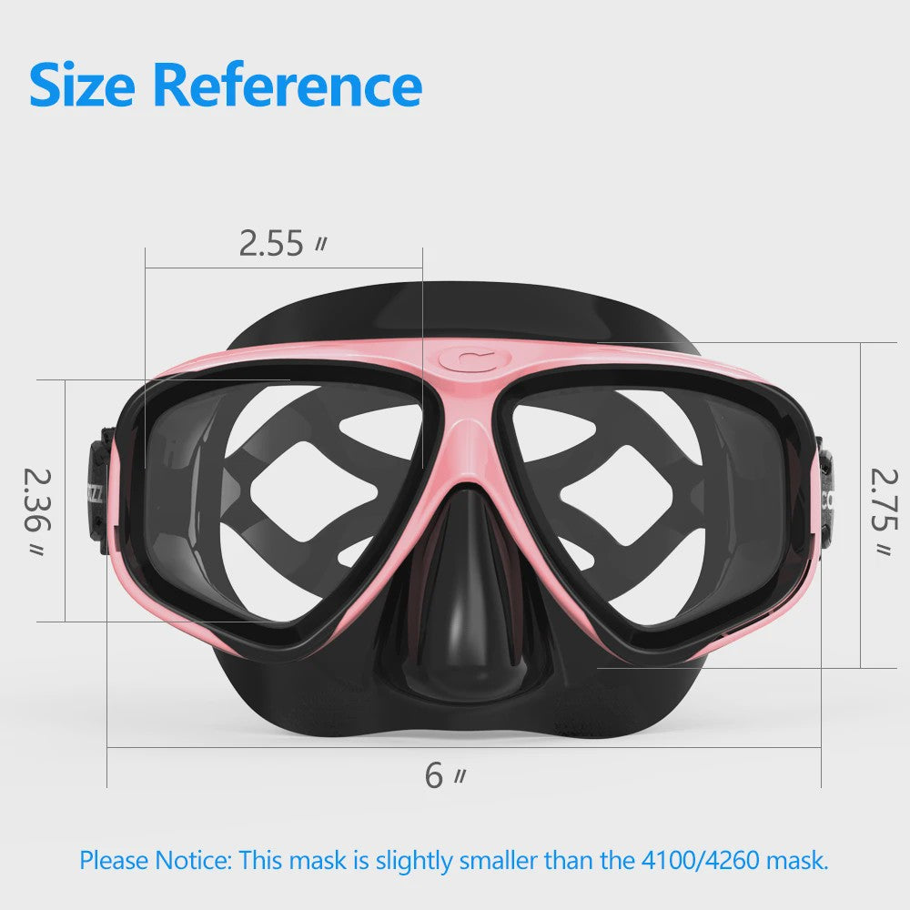 COPOZZ Professioneel Duikmasker & Snorkelset - Anti-condens, Gehard Glas