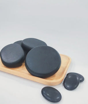 Professionele Hot Stone Massage Set - 4x Jade Energie Stenen voor Ontspanning