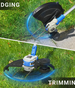 DEKOPRO 2-in-1 Accu Grastrimmer & Bosmaaier - 20V, 30cm, 2 Batterijen