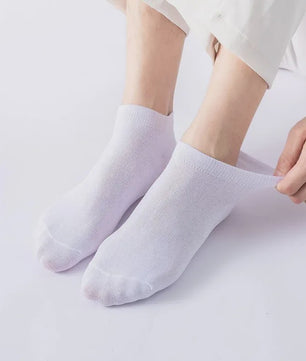 5 Paar Bamboevezel Enkel Sokken Dames - Ademend & Comfortabel Zomer