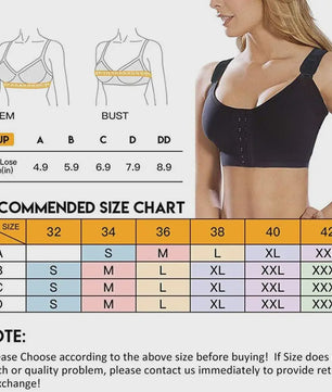 Naadloze Push-Up BH met Voorsluiting - Comfort & Steun voor Sport en Herstel