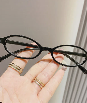 Retro Oval Bril Dames - Y2K Stijl, Anti-blauw & Decoratief
