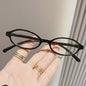 Retro Oval Bril Dames - Y2K Stijl, Anti-blauw & Decoratief