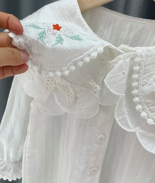Schattig Geborduurd Prinsessen Blouse Shirt voor Baby Meisjes - Lente & Herfst