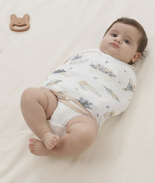 Zachte Katoenen Baby Swaddle Wrap (0-6 mnd) - Anti-schrik slaapwikkel voor pasgeborenen
