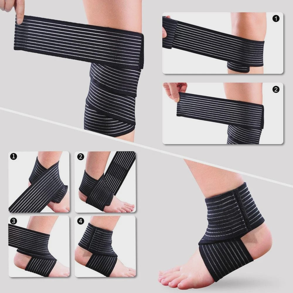 Verstelbare Bandage voor Knie, Elleboog, Pols & Enkel | 40-300cm | Sport & Herstel