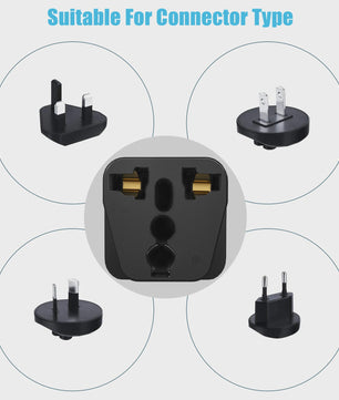 3-delige Universele Reisadapter: EU Plug Converter voor US, UK, AU Apparaten